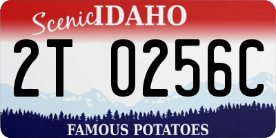 ID license plate 2T0256C