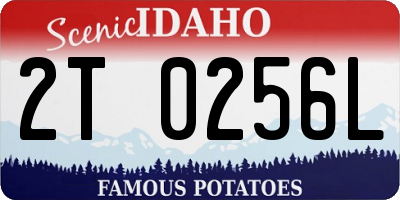 ID license plate 2T0256L