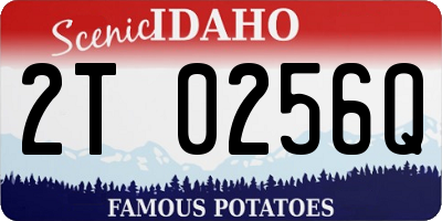 ID license plate 2T0256Q
