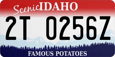 ID license plate 2T0256Z