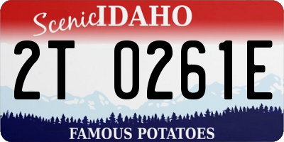 ID license plate 2T0261E