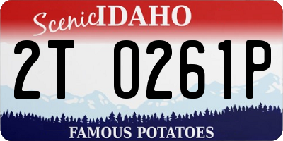 ID license plate 2T0261P