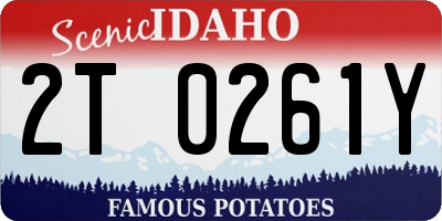 ID license plate 2T0261Y