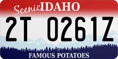 ID license plate 2T0261Z