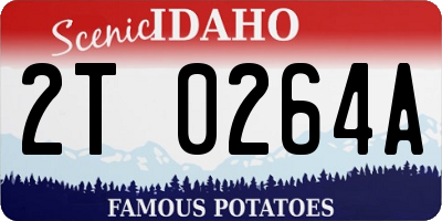 ID license plate 2T0264A