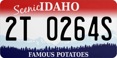 ID license plate 2T0264S