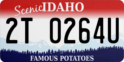 ID license plate 2T0264U