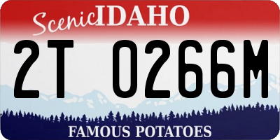 ID license plate 2T0266M