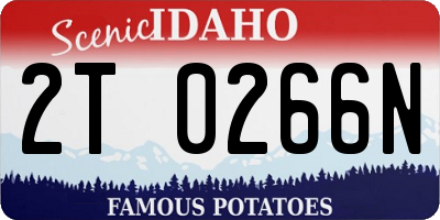 ID license plate 2T0266N