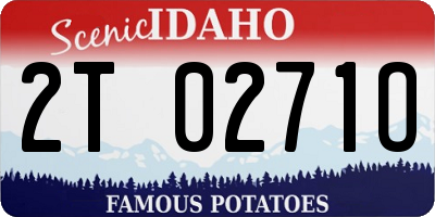 ID license plate 2T0271O