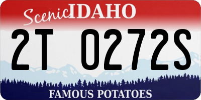 ID license plate 2T0272S