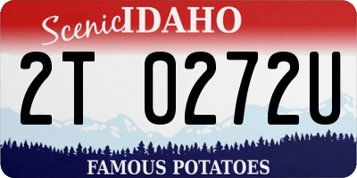 ID license plate 2T0272U