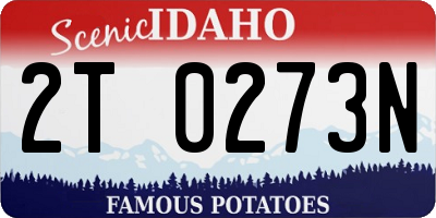 ID license plate 2T0273N
