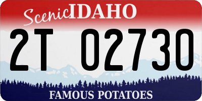 ID license plate 2T0273O