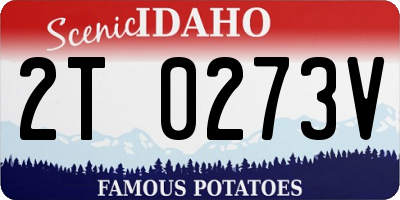 ID license plate 2T0273V