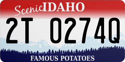 ID license plate 2T0274Q