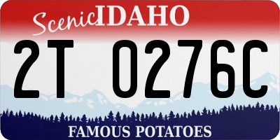ID license plate 2T0276C