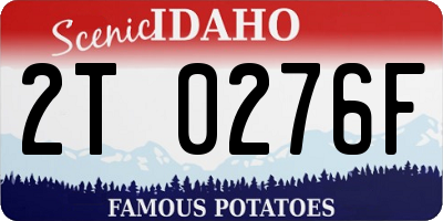 ID license plate 2T0276F