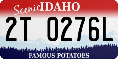 ID license plate 2T0276L