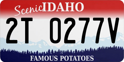 ID license plate 2T0277V