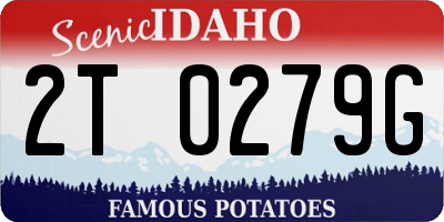 ID license plate 2T0279G