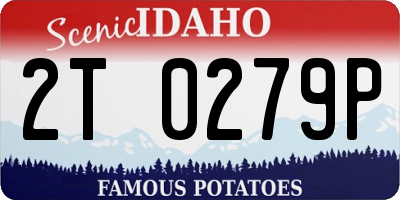 ID license plate 2T0279P
