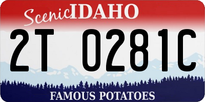 ID license plate 2T0281C