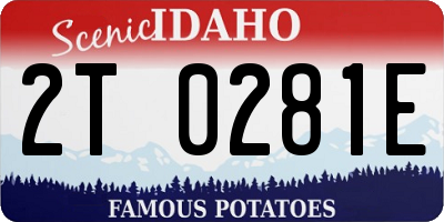ID license plate 2T0281E