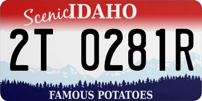 ID license plate 2T0281R