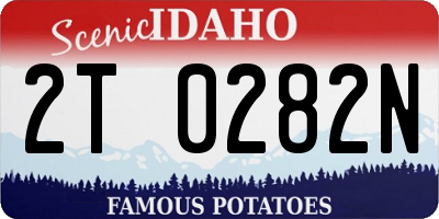 ID license plate 2T0282N