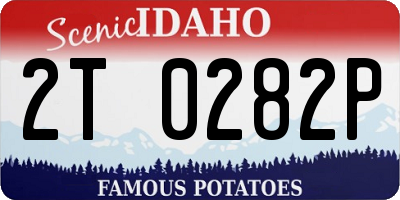 ID license plate 2T0282P