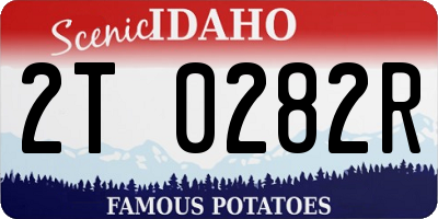 ID license plate 2T0282R