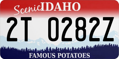 ID license plate 2T0282Z