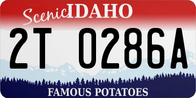 ID license plate 2T0286A