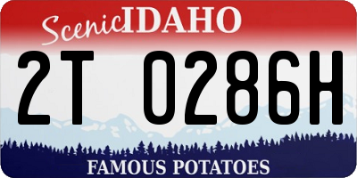ID license plate 2T0286H