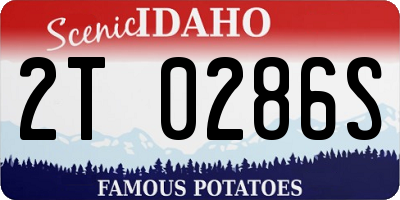 ID license plate 2T0286S