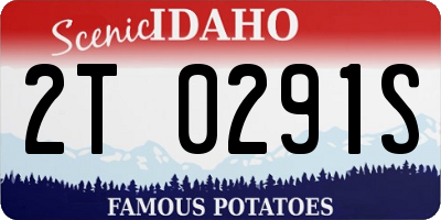 ID license plate 2T0291S