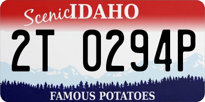 ID license plate 2T0294P