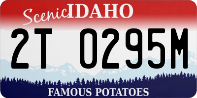 ID license plate 2T0295M