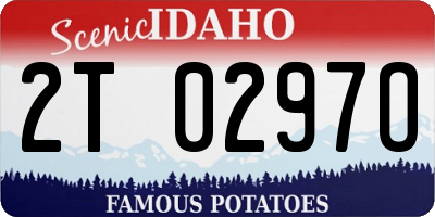 ID license plate 2T0297O