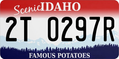 ID license plate 2T0297R