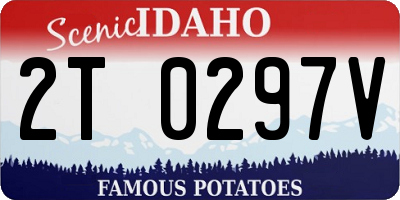 ID license plate 2T0297V