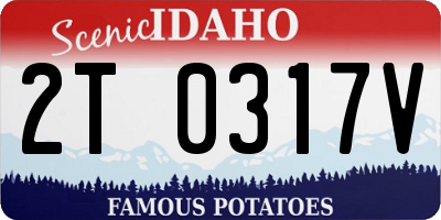 ID license plate 2T0317V