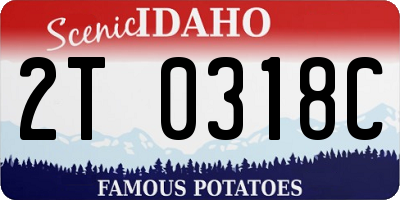 ID license plate 2T0318C
