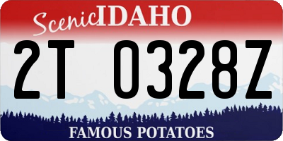 ID license plate 2T0328Z