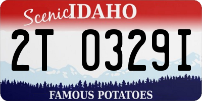 ID license plate 2T0329I