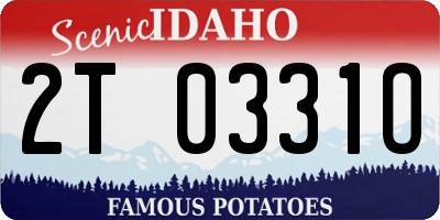 ID license plate 2T0331O