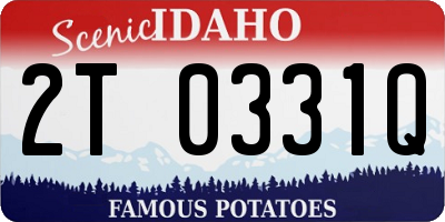 ID license plate 2T0331Q