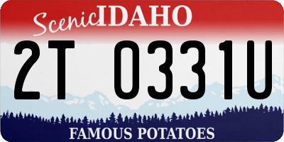 ID license plate 2T0331U