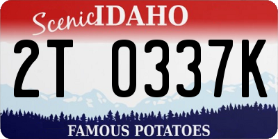 ID license plate 2T0337K
